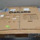 Babelio Baby Gate for Stairs, Kitchen & Doorways, 26-43" W 28" H No Bottom Bar| Easy Installation| One-Handed Operation| Auto-Close| Hardware Mount (Drill Needed) Safety Dog/Pet Gate Indoor (White)