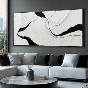 MLART99 Brown And Gold Wave Minimalist Artwork Textured Wall Art Rustic Abstract Oversized Decoration - 32x70 Inch Extra Large Contemporary Canvas for Living Room Entryway Decor
