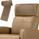 Recliner Neck Pillow with Non-Slip Base,Adjustable Neck Pillow for Recliner,Headrest for Neck Pain Relief and Neck Support (Brown)