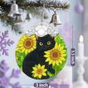 Black Cat Christmas Decorations, Christmas Ornaments for Tree, Holiday Ornaments, Gifts for Cat Lover, Pet Lover Gift, Holiday Party Gifts, Gift Ideas & Xmas Present