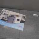 efluky Laundry Hamper with Lid, Double Laundry Hamper with 2 Removable Bags, 2 Section Laundry Basket with Bamboo Handles for Bathroom, Bedroom & Laundry Room, 140L (36.9 Gallon) Blue Grey