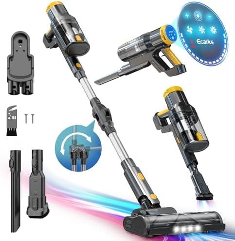 Cordless Vacuum Cleaner Compatible with DeWALT 20v Battery, 6 in 1 Stick Self-Standing Vacuum Cleaners 350W 40Kpa 3 Suction,180° Foldable Rod Lightweight Handheld Vacuum Hardwood Floor Pet (No Battery