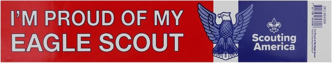 Scouting America Sticker I'm Proud of My Eagle Scout