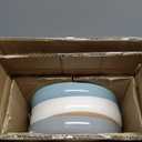 AmorArc 8.75'' Large Ceramic Pasta Bowls, 36oz Handpainted Stoneware Bowls Set of 4, Microwave&Dishwasher Safe Bowls with Rustic Terracotta Underside for Pasta Salad, Multi-Color