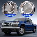 Headlights Tail Lights Combo Compatible with 2004-2012 Chevy Colorado/GMC Canyon, 2006-2008 Isuzu I-Series - Headlamp Taillight Replace GM2502234, GM2503234 and GM2801164, GM2800164