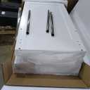 HOMCOM Rolling Kitchen Island Cart with Wheels, Portable Island Table for Kitchen with Stainless Steel Top, Adjustable Shelves, 2 Drawers, Spice, Knife and Towel Rack, White