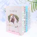 Fashion Star Bookend Non-Skid Metal Book Ends Book Stands for Home Shelves School Office Decoration Kids Study Gift (Pink)