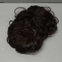 karlery Adult Men Brown Short Fluffy Curly Wig Halloween Cosplay Wig Anime Costume Party Wig