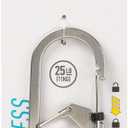 Nite IZE G-Series SlideLock #3 Dual Chamber Carabiner, Dual Security Carabiner Keychain, Stainless Steel (1 Count (Pack of 1))