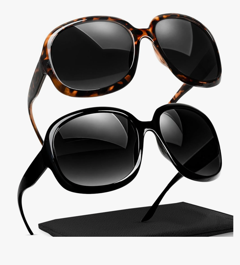 miyya Bug Eye Oversized Polarized Sunglasses Womens, Trendy Retro Sun Glasses for Women 2025, Oversized UV Protection Shades