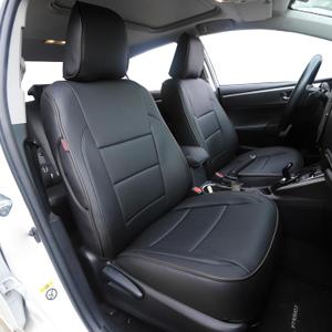 HKZ Fit RAV4 Hybrid Car Seat Cover Set for 2013 2014 2015 2016 2017 2018 Toyota RAV4 Hybrid-Leather(Black)