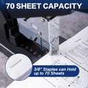 Deli Staples, Premium Heavy Duty Staples for Heavy Duty Staplers, 3/8'' Length, 70 Sheet Capacity, 100/Strip, 5000/Box