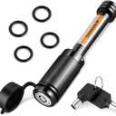 JUSTTOP Trailer Hitch Receiver Pin Lock,5/8" Dia 2-3/4" Long Pin Trailer Lock for Class III IV 2" Receiver with 4 Anti-Rattle Rubber O-Rings,for Trailer Truck Car Boat