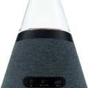 BLUEMAN Bluetooth Speakers Wireless for Home, Candle Holders,White Noise Sounds, TWS Pairing, Real Clear Glass Cover, Decorative Speakers,Designer Artistic Speaker, Grey Green