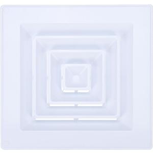 PATIKIL Square Air Vent Cover 14 x 14 Inch, 1pcs Plastic Air Return Grille Sidewall or Ceiling Air Diffuser for Home Office Bathroom Kitchen Toilet Ventilation, White