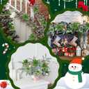 Leyndo 18 Pcs Lime Green Velvet Poinsettia Christmas Tree Decor with 3.15 Inch Ball Ornaments Include 6 Pcs 10.24 Inches Artificial Poinsettia Flowers and 12 Velvet Flocked Balls Lime Green Xmas Decor