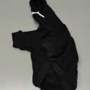 Dog Sweaters,Dog Hoodie,Cozy Fleece Interior Sweatshirt with Hood & Pocket,Leash Hole,Pet Clothes Sweater for Small,Medium,and Large Dogs,Black&M (M: 10-15lbs)