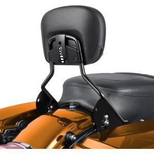 PBYMT Passenger Backrest Sissy Bar, Detachable Rear Backrest, Quick Release Sissy Bar Fit for Harley Davidson Touring Street Glide Road Glide Road King Electra Glide 2009-2024 (Black)