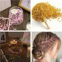 LAIDANLA 30 Pcs Black and Gold Artificial Floating Pearls for Vases Faux Pearl Beads String for Vase Filler Floating Candle Wedding Birthday Party Garland Table Decor