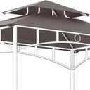 GOJOOASIS Grill Shelter Replacement Canopy Roof FIT for Gazebo 8x5'
