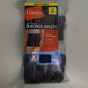 Hanes Men's Underwear Boxer Briefs Pack, Moisture-wicking Underwear for Men, Breathable, Cool & Breathable Cotton (Large)