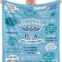Physician Assistant Week Gifts, Physician Assistant Gifts for PA Week, Best Physician Assistant Throw Blanket 60"X 50" Inch, Funny Birthday Christmas PA Gifts for Women Students Coworkers Friends