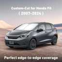 EcoNour Windshield Sunshade Compatible for Honda Fit 2007-2022 2023 2024, Sun Visor for Front Windshield & Window Sun Shade Cover, UV Heat Blocker & Protector, Car Accessories
