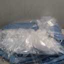 Fitted Bed Sheets Queen, Quilted Bed Sheets Polyester Solid Blue, Mattress Protector 150x200x30cm (Queen-60x80x12 inch)