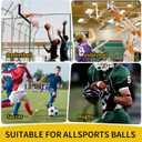 5 Pack Basketball Net Bag Mesh Bag Soccer Football Volleyball Ball Storage Nylon Single Ball Keeper Ball Carrier