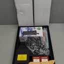 GOZILLA Small Turtle Tank Kit(Tank+Lamp+Filter), Acrylic Turtle Starter Kit with Adjustable Lamp, Reptile Habitat and Terrarium with Multi-Functional Areas for Small Reptiles (Black Kit)