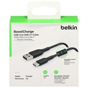 Belkin BOOST CHARGE Braided USB Type-C to USB Type-C Cable (Black) - 6.6ft.