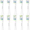 Replacement Toothbrush Brush Heads Compatible with Philips Sonicare Electric Toothbrushes with Click-on System Dupont Bristles for Optimal Plaque Remove, Pack of 9 , White