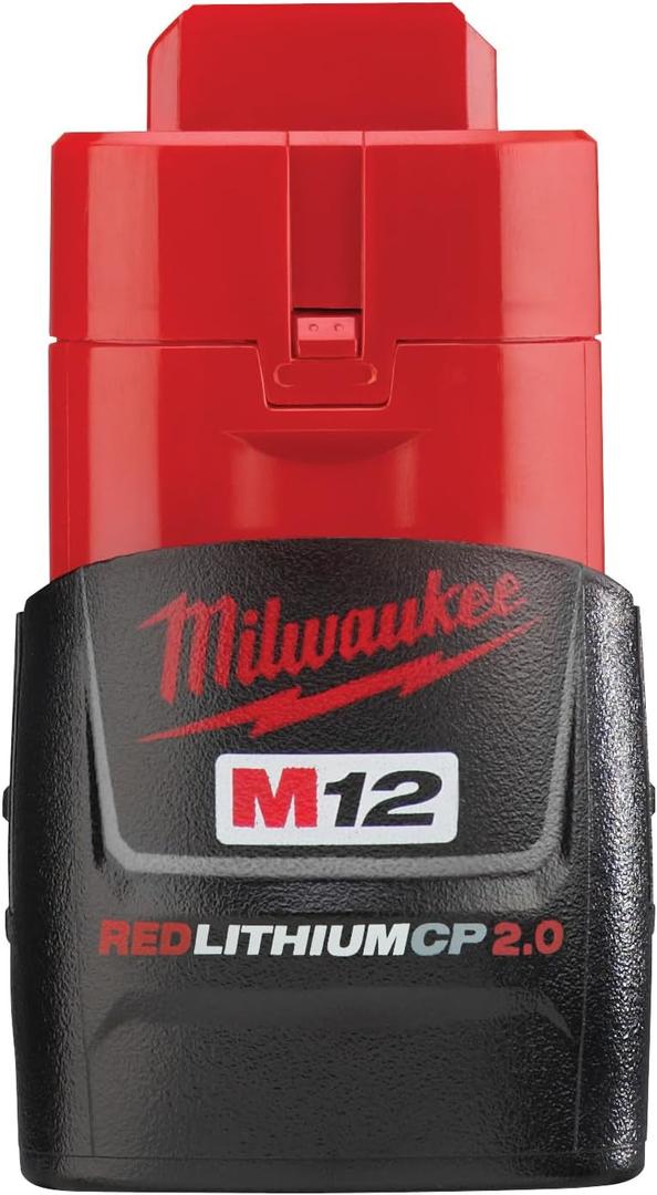 Milwaukee 48-11-2420 M12 REDLITHIUM 2.0 Compact Battery Pack (1-Pack)