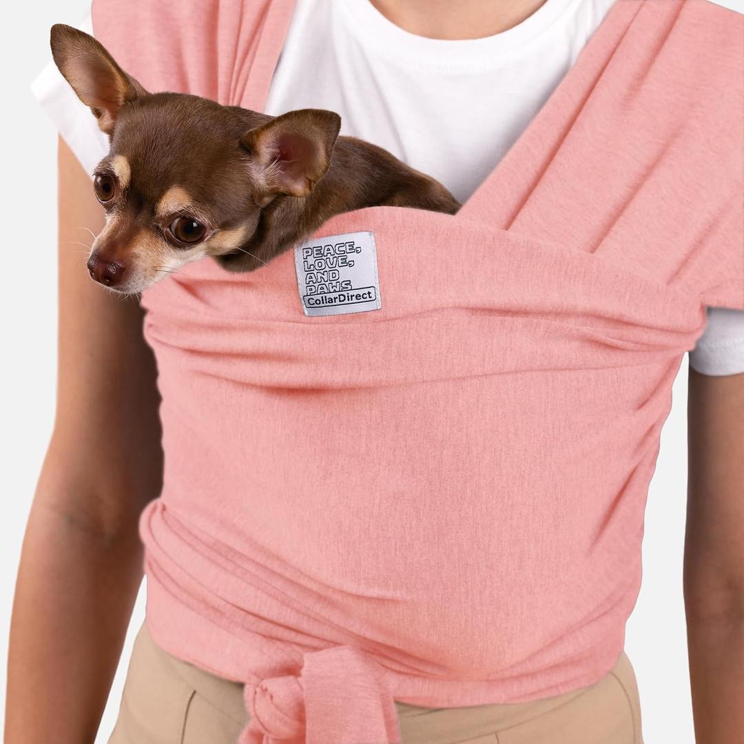 Cat Sling Carrier for Small Pets Anti-Anxiety Cat Sling, Kitten Pouch Pet Sling in Gray Black Blue Green Pink Yellow (Pink, Standard)