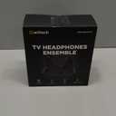 Wireless Headphones for TV Watching, TV Headphones with Transmitter Charging Base, Bluetooth V5.3, No Lip-Sync Delay, Clear Voice, Plug & Play, Comfortable, Gifts for Elderly/Seniors (Black)