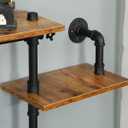 Industrial Pipe Shelving, Pipe Shelves with Wood Planks, Floating Shelves Wall Mounted, Retro Rustic Industrial Shelf for Bar Kitchen Living Room