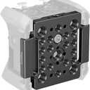 SMALLRIG Mounting Plate for Zoom F3 Recorde with 1/4"-20 Threaded Holes, 3/8"-16 Threaded Holes, and Locating Hole for ARRI, with Velcroes and Storage Bag, for Attaching Microphone Mounts - MD4883