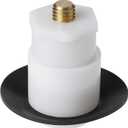 Pop Up Bathtub Drain Stopper, Fits Kohler K-7272 K-7271 K-7259 K-7265, Brass Core Chrome Cover, 3/8-16 Thread Toe-Touch Stopper with Gaskets, 1.5" Drain Opening