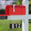 Metal Address Plaque, Address Number, Waterproof, Horizontal & Vertical Mounted Address Sign for House Home Office Street Yard Mailbox (style)