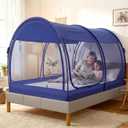 LEEDOR Bed Tent Dream Tents Bed Canopy Shelter Cabin Indoor Privacy Warm Breathable Pop Up Twin/Full/Queen for Kids and Adult Patent Pending(Mattress Not Included)
