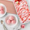 ZICOTO Set of 2 Reusable Ice Cream Tub Containers 2 Quart Each - Perfect for Homemade Sorbet, Frozen Yogurt Or Gelato - Stackable Storage Containers, Stickers And Lids Stores Easily In Freezer
