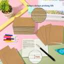 24 Pack A6 Mini Journal, 3.5"x 5", Thick & Lined Paper, Pocket Notebook, Softcover, Small Memo Notepad (Brown Kraft)