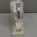 NIKKY HOME Vintage Mantel Table Clock with 2 Birds, Silent NonTicking Battery Operated Desk Shelf Rustic Wooden Clock for Living Room Decor  Distressed White