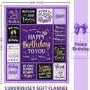 Birthday Gifts for Women, Gifts for Women Birthday Unique, Happy Birthday Gifts for Women, Womens Birthday Gifts Idea for Her/Friends/Mom/Grandma/Aunt/Wife, Funny Birthday Decoration Blanket 50"x60"