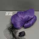 Godmother Wig for Women Light Purple Short Pre-styled Sea Witch Wig Hair + Cap for Halloween Wicked Undersea Witch Fairy Movie Costume Cosplay