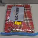 VIVAGLORY Softjoy Dog Coat, Dog Jacket for Winter & Christmas, Coat with Harness Hole, Reversible Plaid Checkered Warm Fluffy Heavy Duty for Puppy, S, Red (S: 18-24in (Chest Girth))