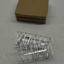 2 Pieces Sponge Holder Kitchen Sink Caddy Metal Sink Organizer Basket for Scrubber Soap Towel Brush Dishwashing Liquid Drainer Rack in Kitchen Bathroom Bathtub, Silver