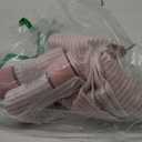 Pidada Hand Towels Set of 4 100% Cotton Striped Pattern Absorbent Soft Decorative Towel for Bathroom (Pink)