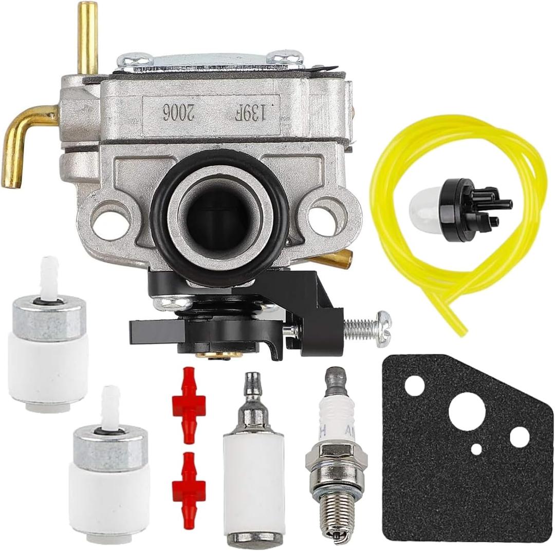 753-08323 Carburetor Tune Up Kits Fits for Troy-Bilt TB685EC TB6044XP 685EC 635EC TB 635 TB 685 TB635EC 6044XP MTD AC8 TEC Trimmer parts, with Spark Plug Fuel Line Primer Bulb Fuel Filter
