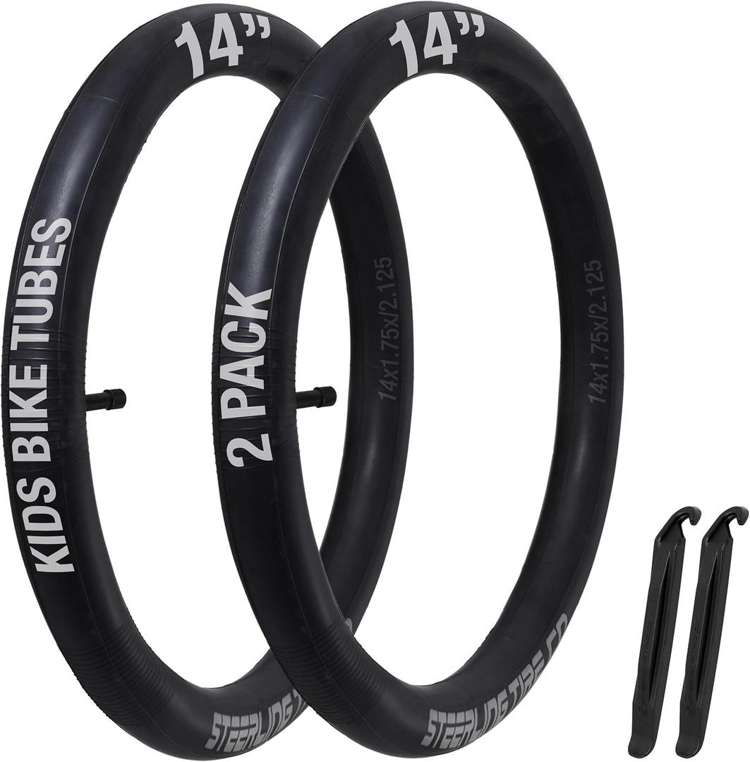 [2-Pack] Heavy Duty - 12"/14"/16"/18"/20" | Kids Bikes Inner Tubes Replacements for Kids Bikes -3.50mm Thick for RoyalBaby, JOYSTAR, Dynacraft and More!
